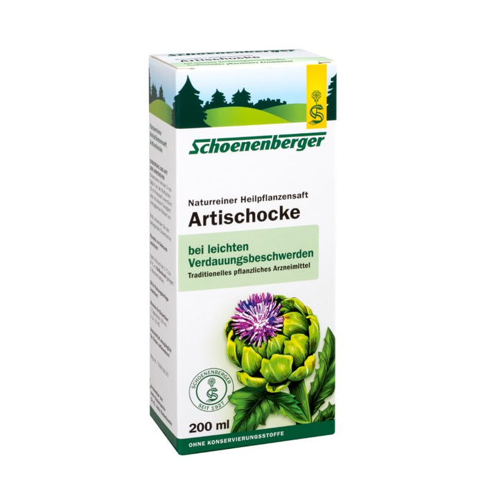 Schoenenberger Artischocke naturreiner Heilpflanzensaft, 200 ml Lösung