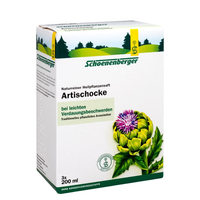 Schoenenberger Artischocke naturreiner Heilpflanzensaft, 600 ml Solution