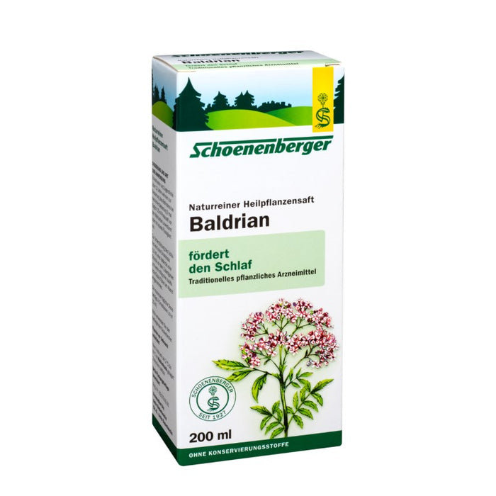 Schoenenberger naturreiner Heilpflanzensaft Baldrian fördert den Schlaf, 200 ml Solution