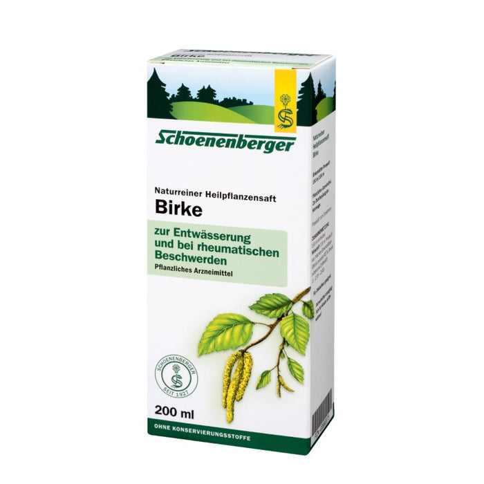 Schoenenberger Naturreiner Heilpflanzensaft Birke, 200 ml Solution