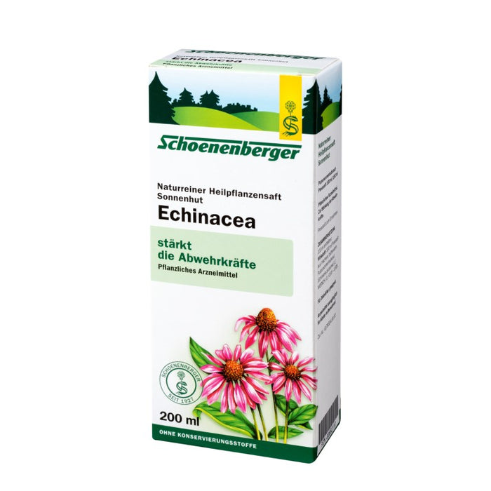 Schoenenberger Echinacea naturreiner Pflanzensaft Sonnenhut, 200 ml Lösung