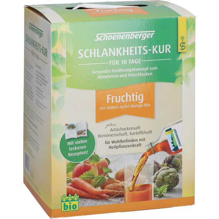 Schoenenberger Schlankheitskur fruchtig  für 10 Tage für Wohlbefinden mit Heilpflanzenkraft, 1 pc Paquet