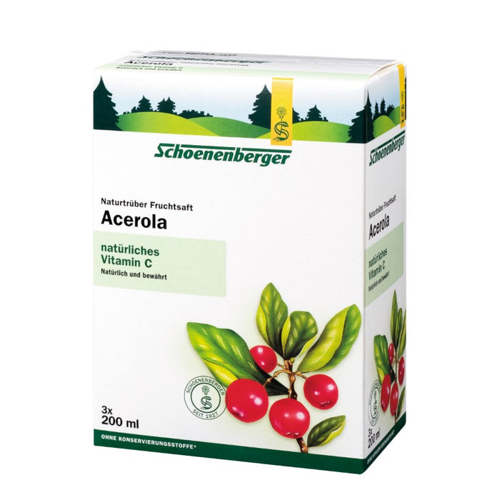 Schoenenberger naturtrüber Fruchtsaft Acerola, 600 ml Lösung