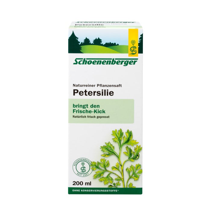 Schoenenberger Naturreiner Pflanzensaft Petersilie, 200 ml Lösung