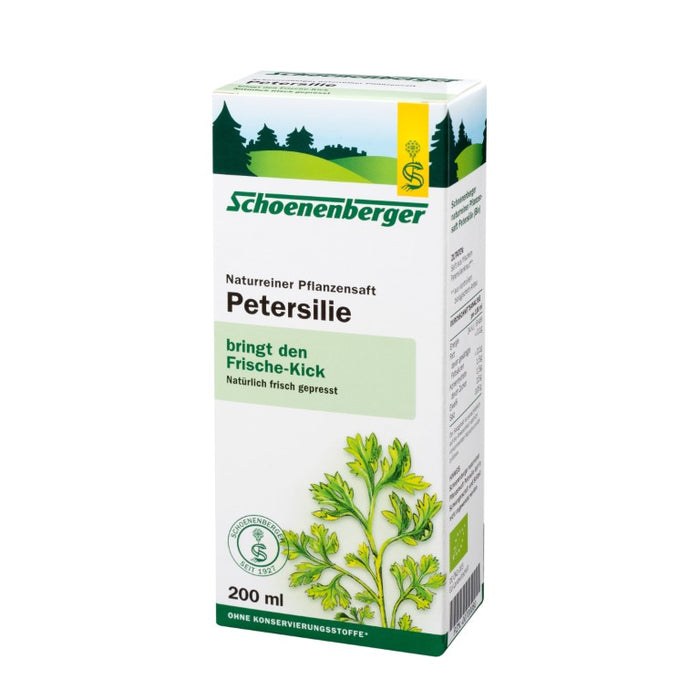 Schoenenberger Naturreiner Pflanzensaft Petersilie, 200 ml Solution