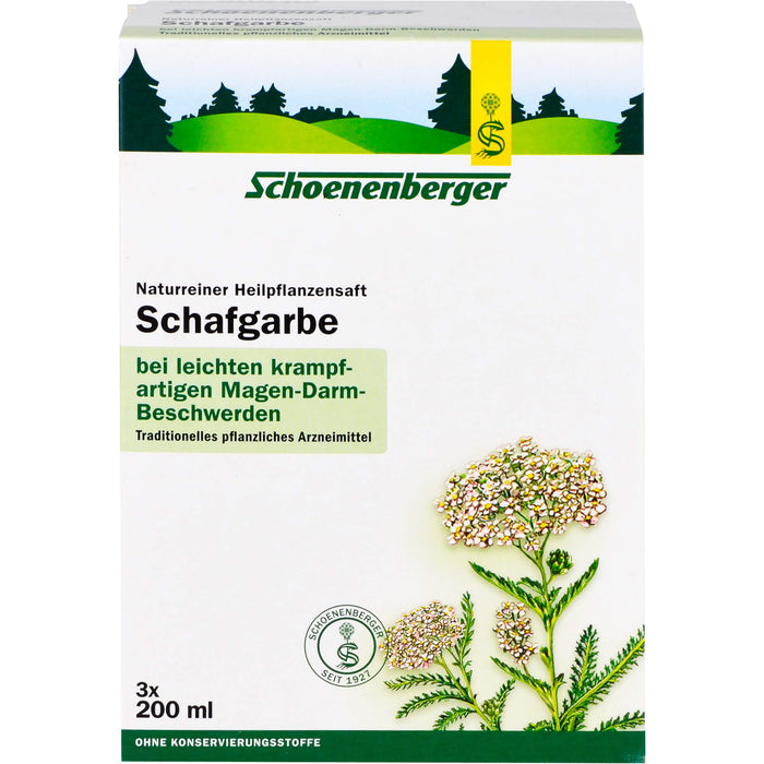 Schoenenberger Schafgarbe naturreiner Heilpflanzensaft, 600 ml Solution