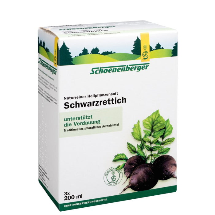 Schoenenberger Schwarzrettich naturreiner Heilpflanzensaft, 600 ml Lösung