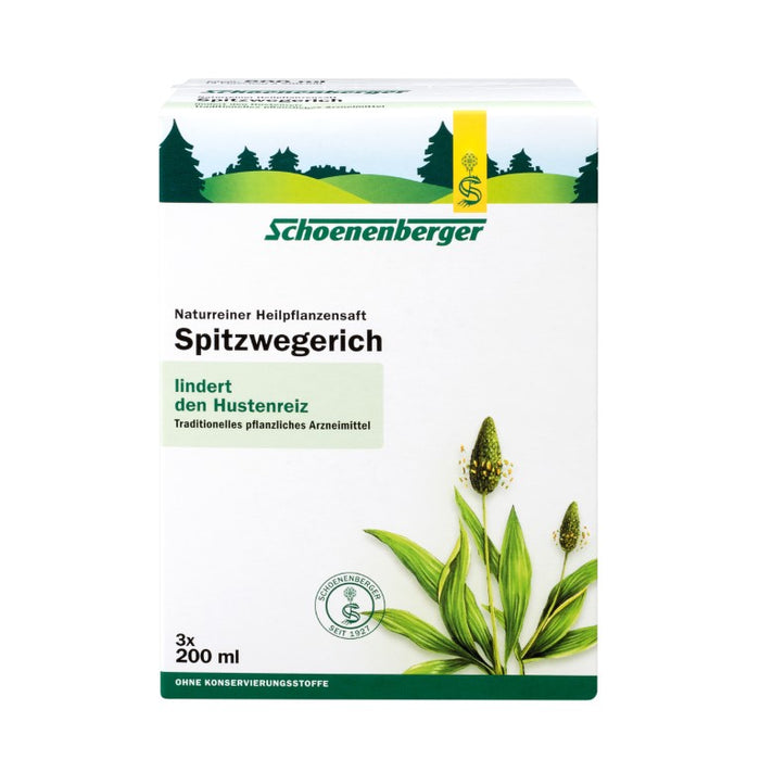 Schoenenberger Spitzwegerich naturreiner Heilpflanzensaft, 600 ml Solution