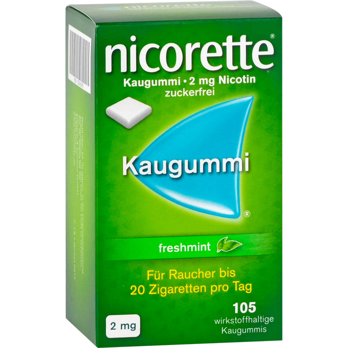 nicorette Kaugummi 2 mg freshmint Reimport EMRAmed, 105 pcs. Chewing gum