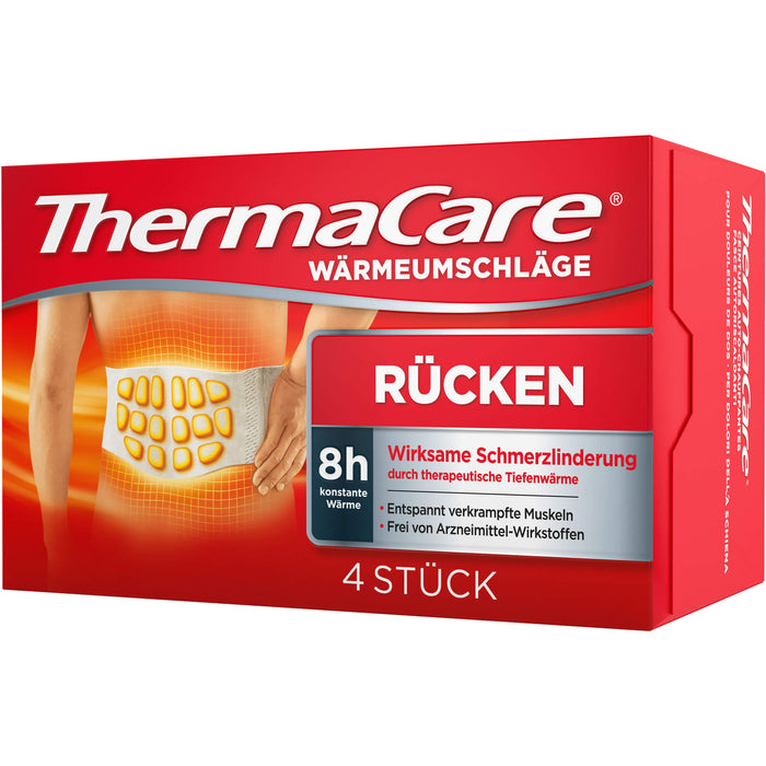 ThermaCare Wärmeumschläge bei Rückenschmerzen, 4 pc Pansement