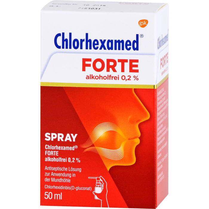 Chlorhexamed forte alkoholfrei 0,2 % Spray, 50 ml Solution