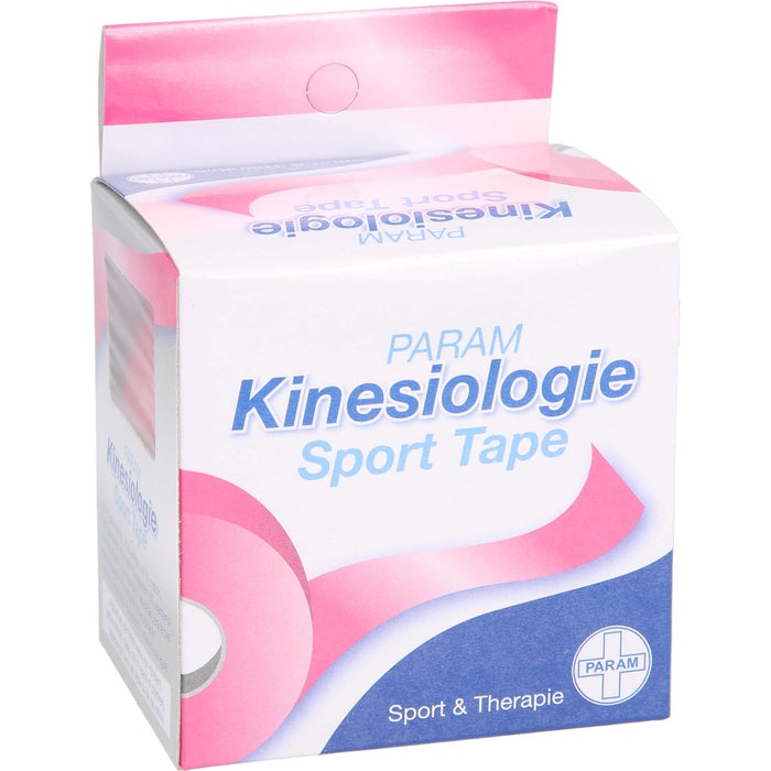 PARAM Kinesiologie Sport Tape 5 cm x 5 m Pink, 1 pcs. Patch