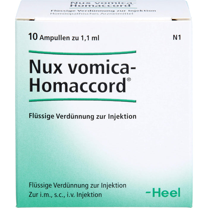 Nux vomica-Homaccord Inj.-Lsg., 10 pc Ampoules