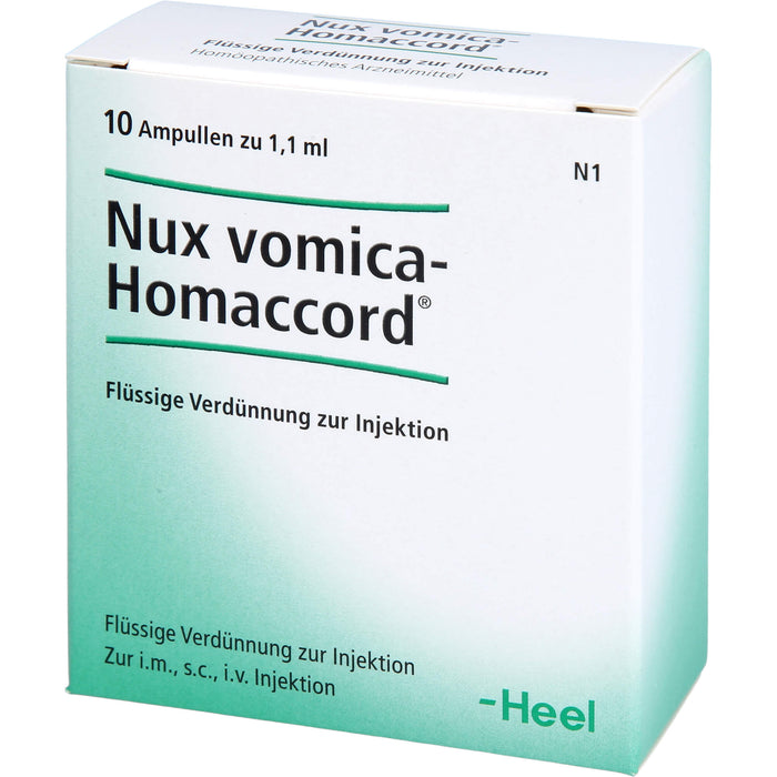 Nux vomica-Homaccord Inj.-Lsg., 10 pcs. Ampoules