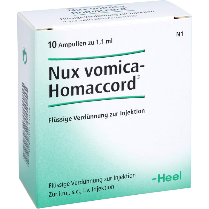 Nux vomica-Homaccord Inj.-Lsg., 10 pc Ampoules