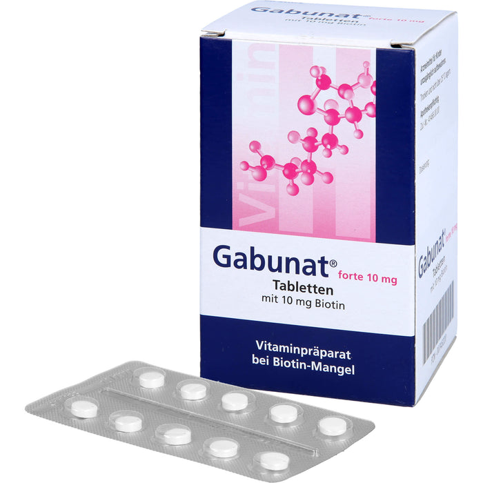 Gabunat forte 10 mg Tabletten mit Biotin bei Biotinmangel, 90 St. Tabletten