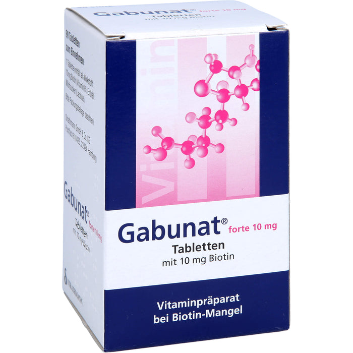 Gabunat forte 10 mg Tabletten mit Biotin bei Biotinmangel, 90 pcs. Tablets