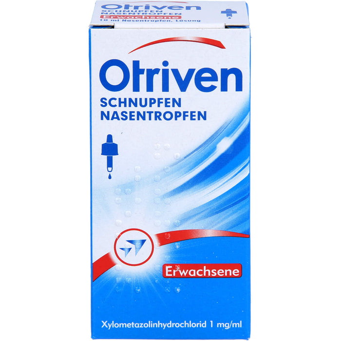 Otriven 0,1 % Nasentropfen für Erwachsene bei Schnupfen, 10 ml Solution