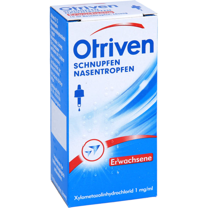 Otriven 0,1 % Nasentropfen für Erwachsene bei Schnupfen, 10 ml Solution