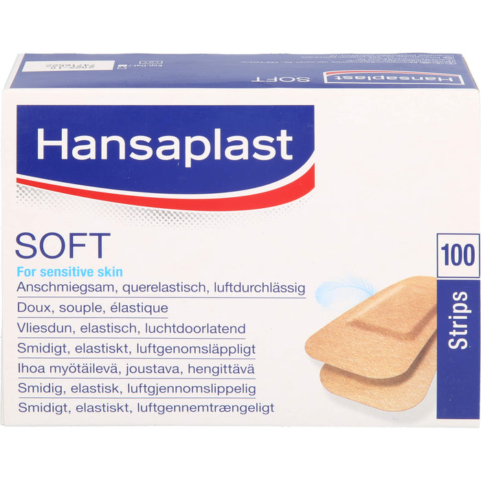 HANSAPLAST Soft Pflaster besonders hautfreundlich, 100 St. Pflaster