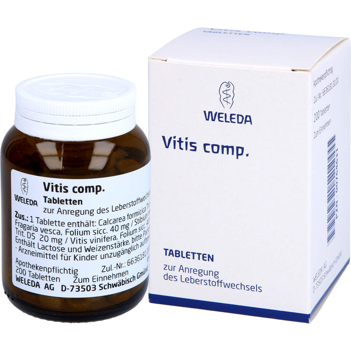 Vitis comp. Weleda Tabletten, 200 St TAB