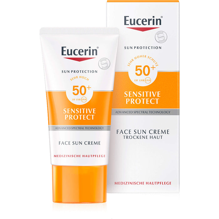 Eucerin Sensitive Protect Face Sun Creme LSF 50+, 50 ml Creme