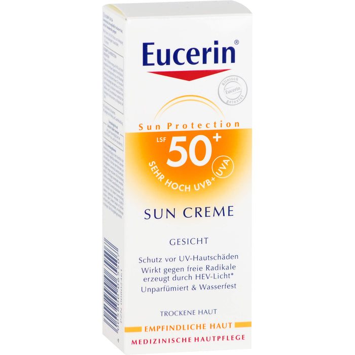 Eucerin Sensitive Protect Face Sun Creme LSF 50+, 50 ml Crème