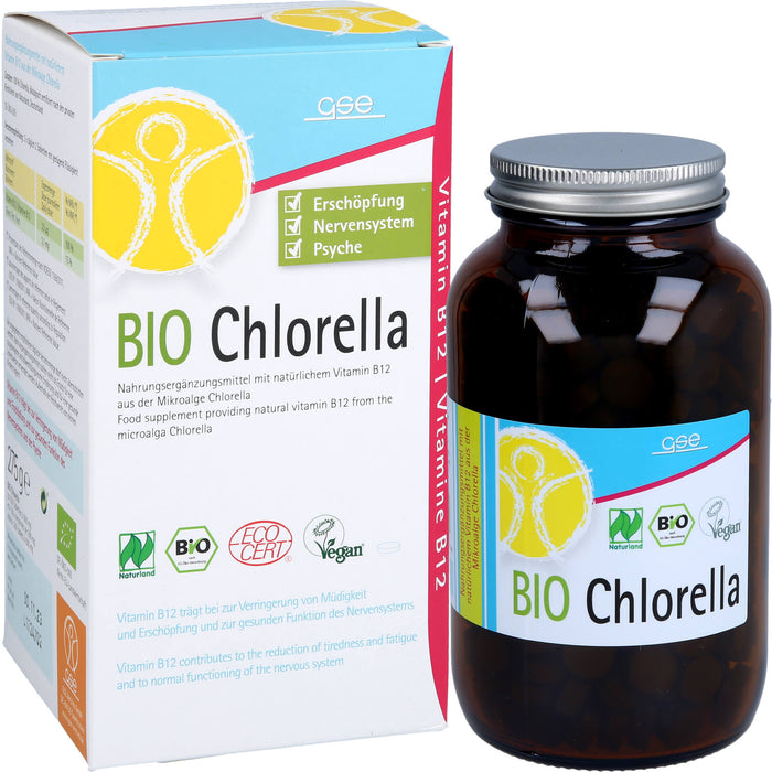 Chlorella 500mg Bio Naturland, 550 St TAB