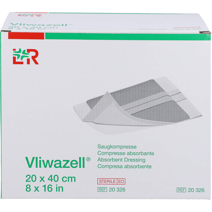 Vliwazell hochsaugfähige Universalkompresse steril 20 cm x 40 cm, 12 St. Kompressen