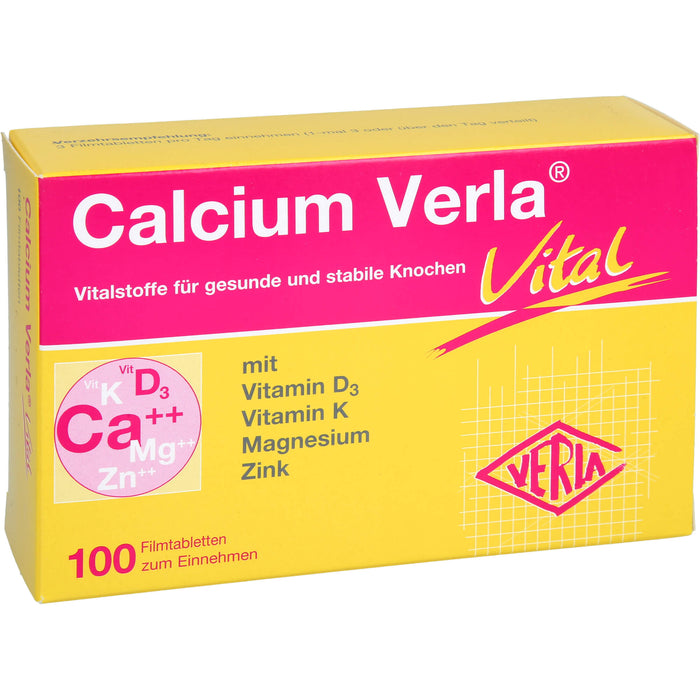 Calcium Verla vital Filmtabletten, 100 St. Tabletten