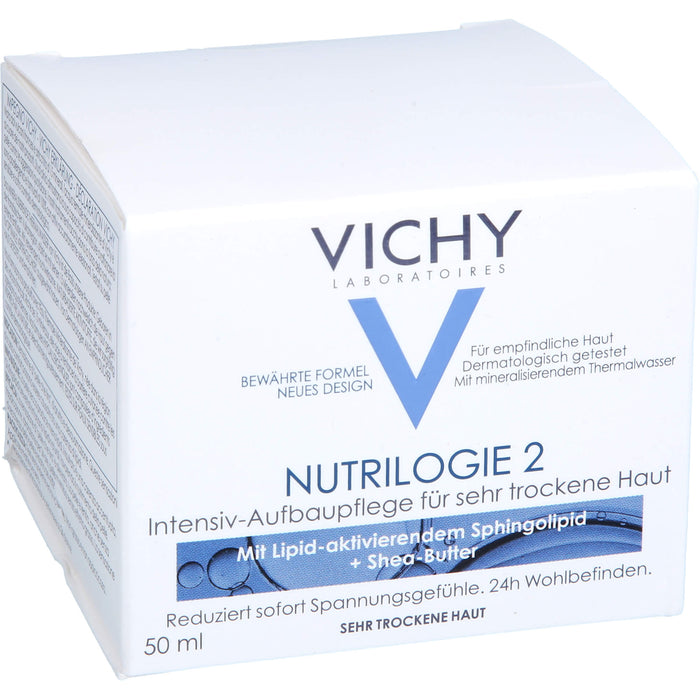 VICHY Nutrilogie 2 Intensiv-Aufbaupflege für sehr trockene Haut, 50 ml Creme