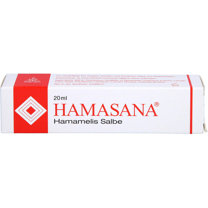 Hamasana Hamamelis Salbe, 20 g Salbe