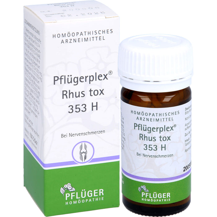 Pflügerplex Rhus tox 353 H Tabletten bei Nervenschmerzen, 100 pcs. Tablets