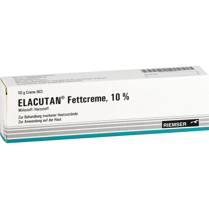 Elacutan Fettcreme 10 % zur Behandlung trockener Hautzustände, 50 g Cream