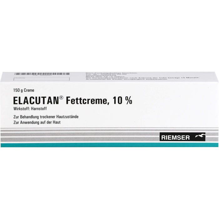 Elacutan Fettcreme 10 % zur Behandlung trockener Hautzustände, 150 g Cream