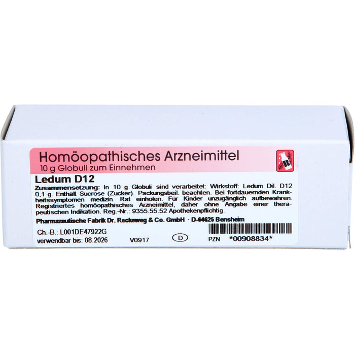 DR. RECKEWEG & CO Ledum D 12 Globuli, 10 g Globules