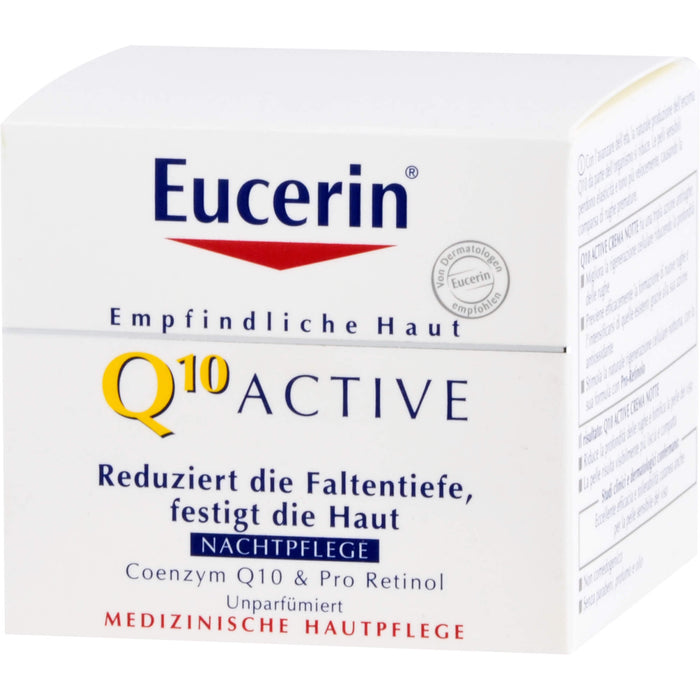 Eucerin Q10 Active Anti-Falten Nachtpflege Creme, 50 ml Cream