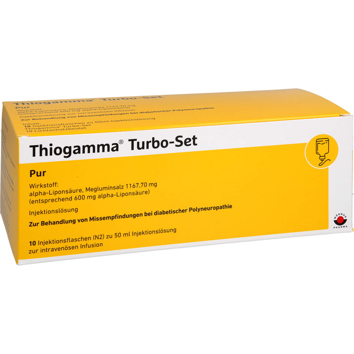 Thiogamma Turbo-Set Pur (ohne Inf.zubehör) Inj.-Lsg., 500 ml Solution