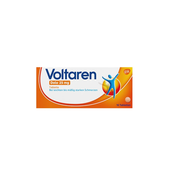 Voltaren Dolo 25 mg Tabletten, 10 pc Tablettes