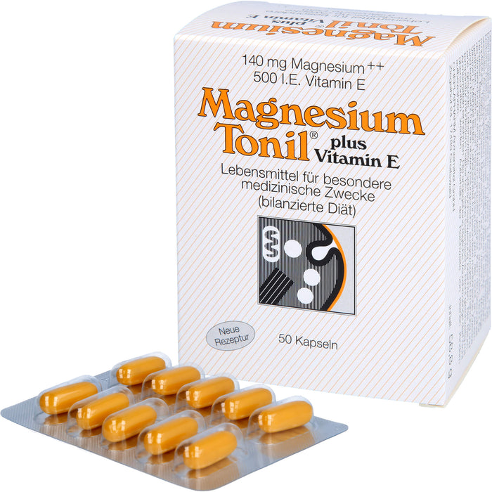 Magnesium Tonil plus Vitamin E Kapseln, 50 pcs. Capsules