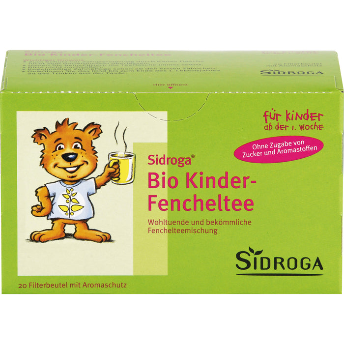 Sidroga Bio Kinder Fencheltee, 20 pc Sac filtrant