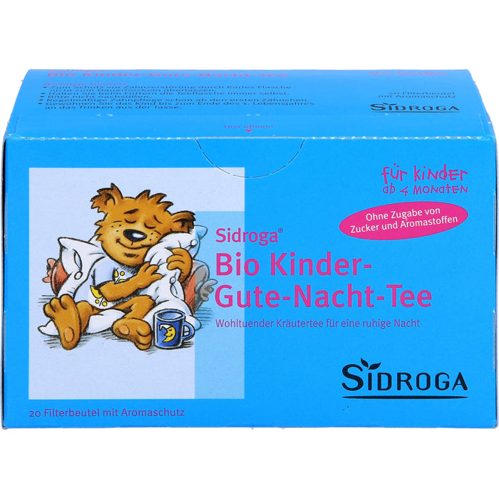 Sidroga Bio Kinder Gute-Nacht-Tee, 20 pcs. Filter bag