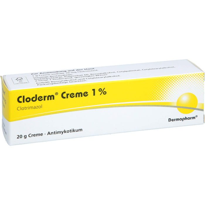 Cloderm Creme 1% Antimykotikum, 20 g Cream