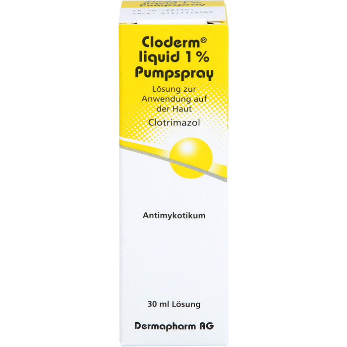 Cloderm Liquid 1 % Pumpspray Antimykotikum, 30 ml Solution