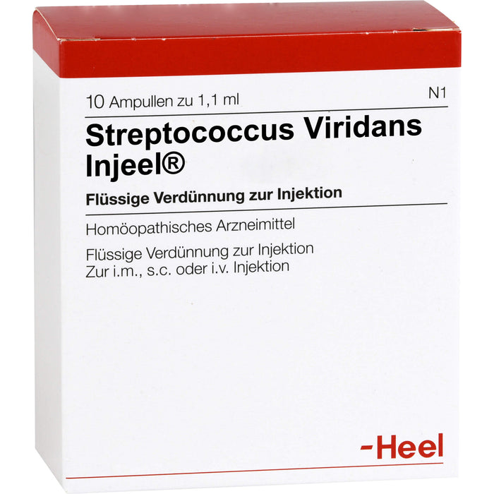 Heel Streptococcus Viridans Injeel flüssige Verdünnung, 10 pcs. Ampoules