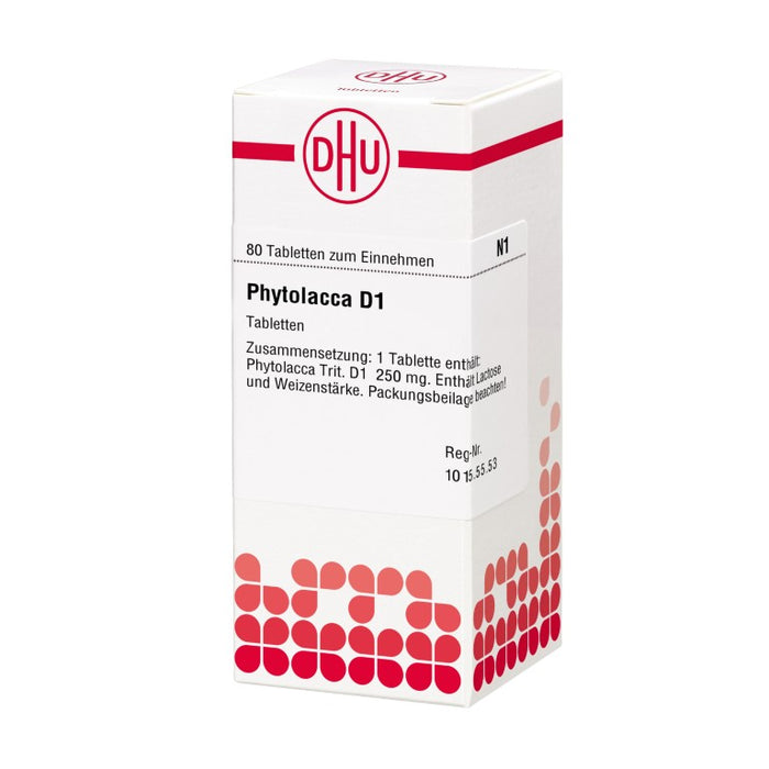 DHU Phytolacca D1 Tabletten, 80 pc Tablettes