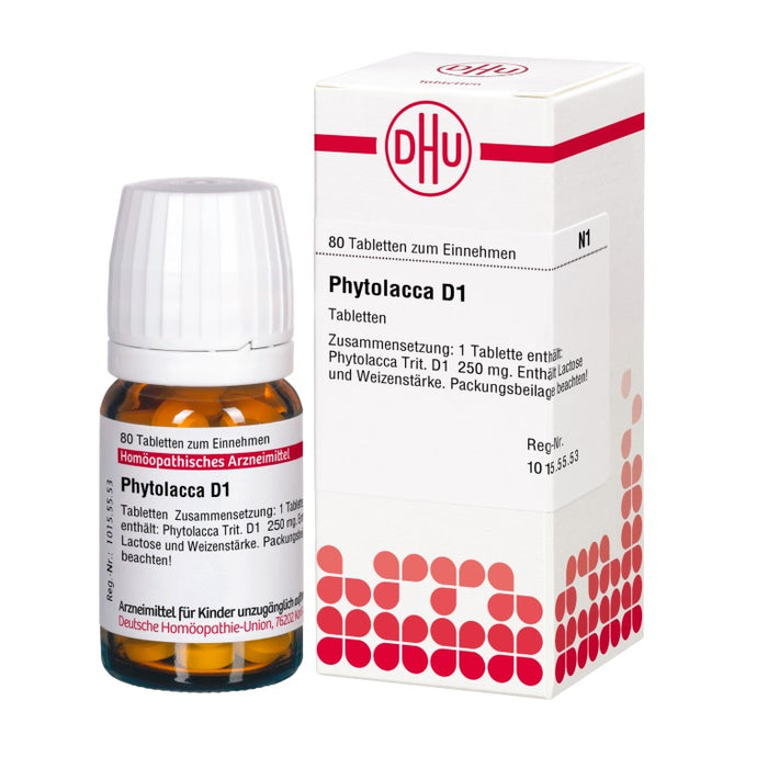 DHU Phytolacca D1 Tabletten, 80 St. Tabletten