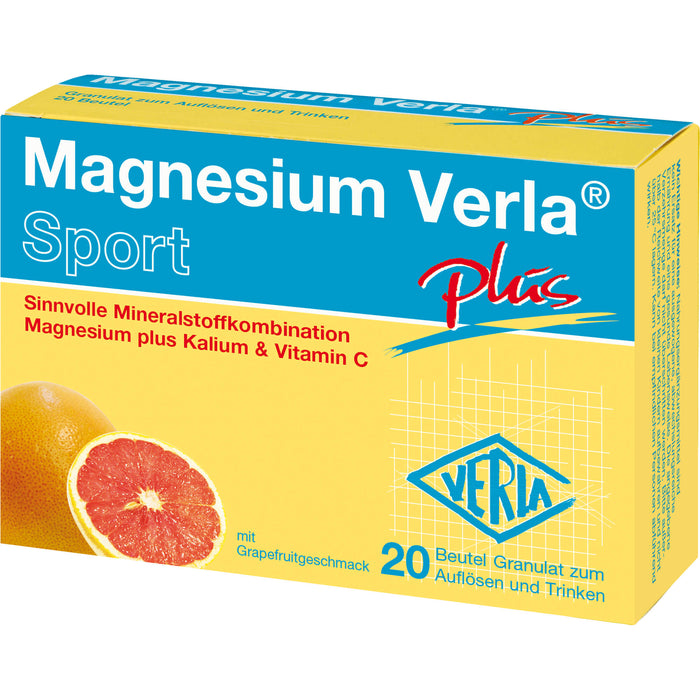 Magnesium Verla plus Sport Granulat, 20 St. Beutel