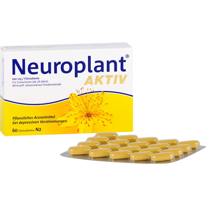 Neuroplant aktiv Filmtabletten bei depressiven Verstimmungen, 60 pc Tablettes