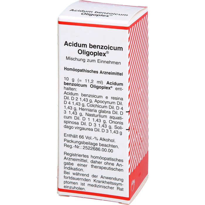 Acidum benzoicum Oligoplex, Mischung, 50 ml LIQ